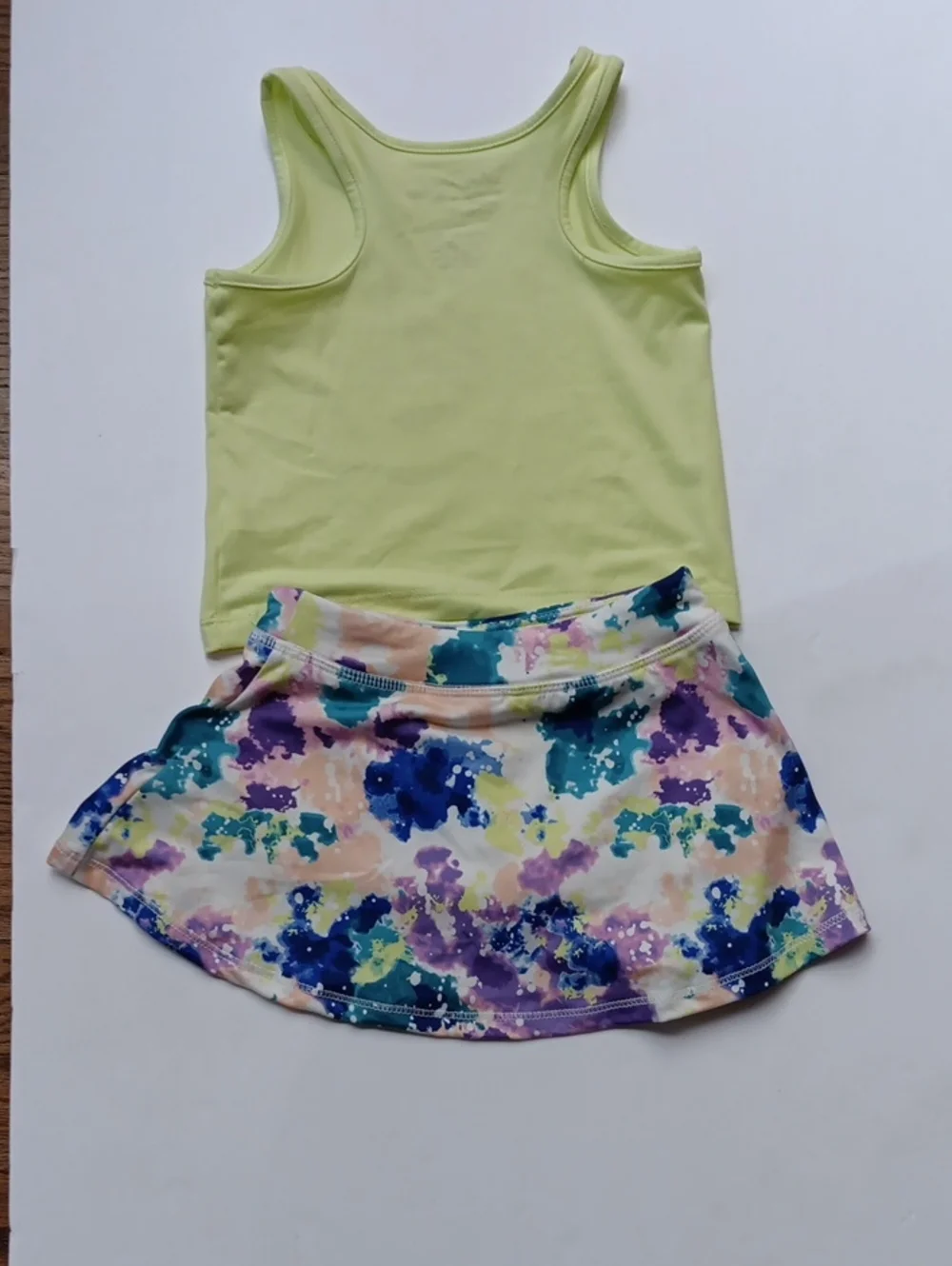 Disney Jumping Beans  Lime Green Minnie Active Tank & Skirt Set 18 Months